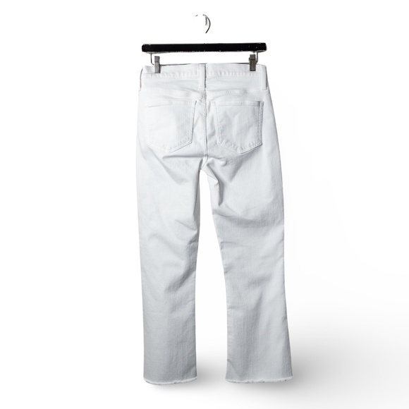 NWOT: J.Crew Women's 9" Billie Demi Boot Crop Jean in White Wash; Size 28 - Picture 3 of 16